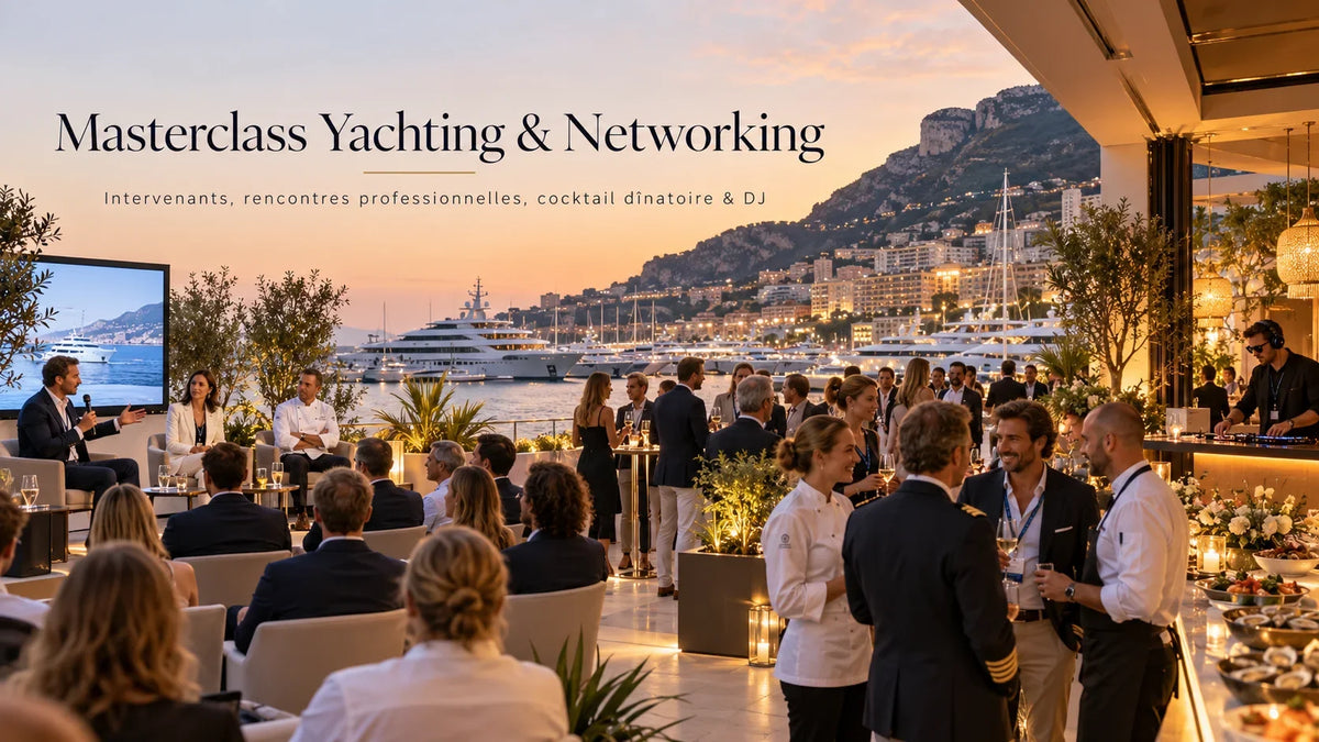 Masterclass Yachting & Networking : intervenants, rencontres, cocktail dînatoire et DJ